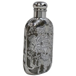 1914 Columbia CC Annual Golf Tournament Sterling Silver Overlay Flask