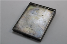 Two Vintage Golf Theme Cigarettes Holders & Sterling Silver Match Holder Dated October 1911