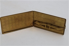 Two Vintage Golf Theme Cigarettes Holders & Sterling Silver Match Holder Dated October 1911