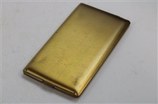 Two Vintage Golf Theme Cigarettes Holders & Sterling Silver Match Holder Dated October 1911