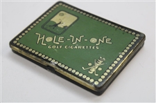 Two Vintage Golf Theme Cigarettes Holders & Sterling Silver Match Holder Dated October 1911