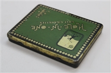 Two Vintage Golf Theme Cigarettes Holders & Sterling Silver Match Holder Dated October 1911