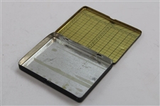 Two Vintage Golf Theme Cigarettes Holders & Sterling Silver Match Holder Dated October 1911
