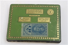 Two Vintage Golf Theme Cigarettes Holders & Sterling Silver Match Holder Dated October 1911