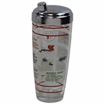 Vintage Multi-Sport Themed Glass Shaker 