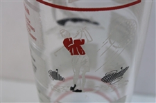 Vintage Multi-Sport Themed Glass Shaker 