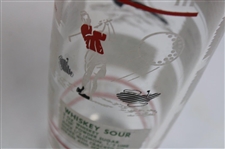 Vintage Multi-Sport Themed Glass Shaker 