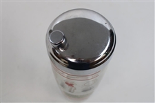 Vintage Multi-Sport Themed Glass Shaker 