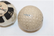 Lot Of Three (3) Golf Balls Including Spalding Black Dot, U.S. True Blue & Tiger
