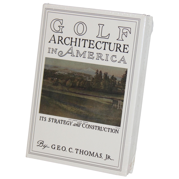 Golf Architecture In America By Geo. Thomas Jr. Unopened In Original Wrapping
