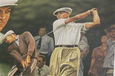 1953 Limited Edition #103/1953 Ben Hogan Poster Signed By Artist Alan Zuniga