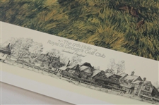 The 17th Hole Royal St. George's Golf Club Limited Edition AP #45/85 Poster By Linda Hartough