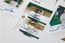 Seven (7) Various Golf Cards: Toms, Faldo, Clarke, Schwartzel, Weiskopf, Campbell & Venturi