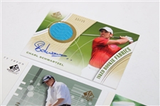 Seven (7) Various Golf Cards: Toms, Faldo, Clarke, Schwartzel, Weiskopf, Campbell & Venturi