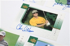 Parnevik, Leonard, Jacobsen, Dimarco & Kite Signed 2001 Upper Deck Players Ink Cards