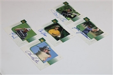 Parnevik, Leonard, Jacobsen, Dimarco & Kite Signed 2001 Upper Deck Players Ink Cards