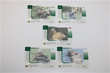Parnevik, Leonard, Jacobsen, Dimarco & Kite Signed 2001 Upper Deck Players Ink Cards