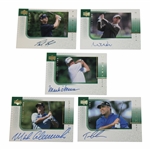 OMeara, Weir, Faxon, Calcavecchia & Lehman Signed 2001 Upper Deck Players Ink Cards