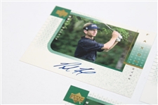 O'Meara, Weir, Faxon, Calcavecchia & Lehman Signed 2001 Upper Deck Players Ink Cards