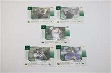 O'Meara, Weir, Faxon, Calcavecchia & Lehman Signed 2001 Upper Deck Players Ink Cards