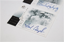 Corey Pavin, Chi Chi Rodriguez & Fred Couples Signed 2001 Upper Deck Sign Of The Times Cards