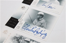 Corey Pavin, Chi Chi Rodriguez & Fred Couples Signed 2001 Upper Deck Sign Of The Times Cards