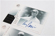 Corey Pavin, Chi Chi Rodriguez & Fred Couples Signed 2001 Upper Deck Sign Of The Times Cards
