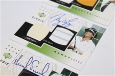 Annika Sorenstam, Nancy Lopez & Charles Howell III Signed 2003 Upper Deck Golf Gear Birdie Cards