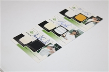 Annika Sorenstam, Nancy Lopez & Charles Howell III Signed 2003 Upper Deck Golf Gear Birdie Cards