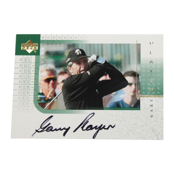 Gary Player Signed 2001 Upper Deck Players Ink Card