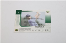 David Duval Signed 2001 Upper Deck Players Ink Card