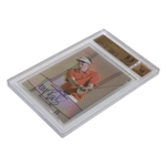 Keegan Bradley Signed 2011 Leaf Golf Metal Prismatic Card Beckett Autograph 10 Card 9.5