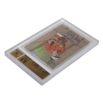 Keegan Bradley Signed 2011 Leaf Golf Metal Prismatic Card Beckett Autograph 10 Card 9.5