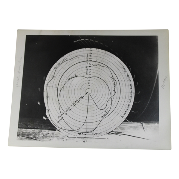 Original 1938 Bobby Jones Edgerton Study Patent Image w/ Stamp