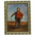 Portrait Of Scottish Golfer Allan Robertson - Framed