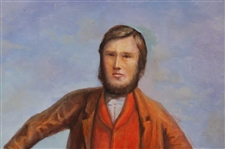 Portrait Of Scottish Golfer Allan Robertson - Framed