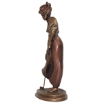 1992 Austin Sculpture Of Female Golfer Putting