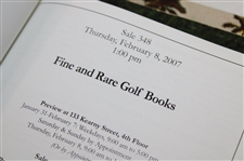 Lot of 3 Books - Fine and Rare Golf Books, The Singular History of The Golf Tee, & The PGA Championship Tournament