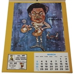 Jack Nicklaus Signed Rare 1974 Little Caesars Sport Calendar Card JSA ALOA