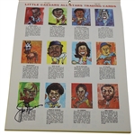 Jack Nicklaus Signed Rare 1974 Little Caesars Sport Calendar Card JSA ALOA