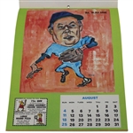 Jack Nicklaus Signed Rare 1974 Little Caesars Sport Calendar Card JSA ALOA