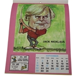 Jack Nicklaus Signed Rare 1974 Little Caesars Sport Calendar Card JSA ALOA