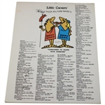 Jack Nicklaus Signed Rare 1974 Little Caesars Sport Calendar Card JSA ALOA