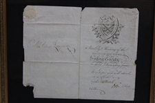 1812 Bruntsfield Links Golfing Society Monthly Meeting Invitation Pamphlet - Mr. Adam Longmore