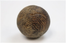 Hand-Hammered Gutty Golf Ball