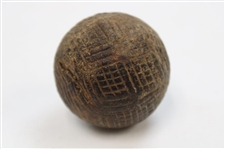 Hand-Hammered Gutty Golf Ball