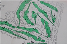 1954 US Open at Balustrol Fold Out Map/Booklet