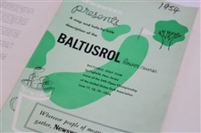 1954 US Open at Balustrol Fold Out Map/Booklet