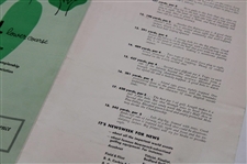 1954 US Open at Balustrol Fold Out Map/Booklet