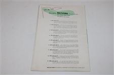 1954 US Open at Balustrol Fold Out Map/Booklet